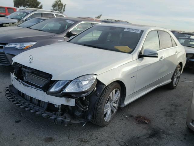 WDDHF2EBXCA604750 - 2012 MERCEDES-BENZ E 350 BLUE WHITE photo 2