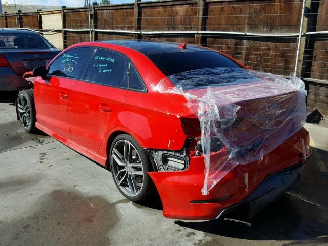 WAUFFGFF6F1113111 - 2015 AUDI S3 PRESTIG RED photo 3