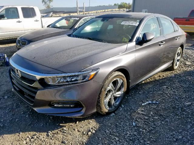 1HGCV1F58JA149812 - 2018 HONDA ACCORD EXL GRAY photo 2