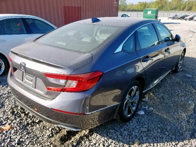 1HGCV1F58JA149812 - 2018 HONDA ACCORD EXL GRAY photo 4