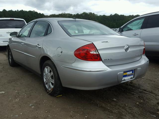 2G4WC582281233121 - 2008 BUICK LACROSSE C SILVER photo 3