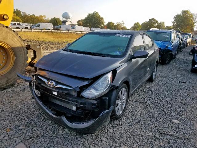 KMHCU4AEXCU183922 - 2012 HYUNDAI ACCENT GLS GRAY photo 2