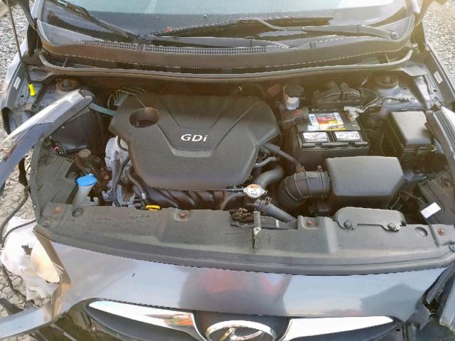 KMHCU4AEXCU183922 - 2012 HYUNDAI ACCENT GLS GRAY photo 7