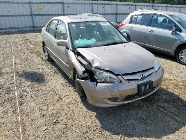 2HGES26855H530431 - 2005 HONDA CIVIC EX TAN photo 1