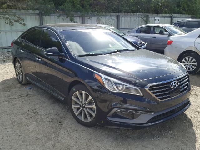 5NPE34AF8GH309185 - 2016 HYUNDAI SONATA SPO BLACK photo 1