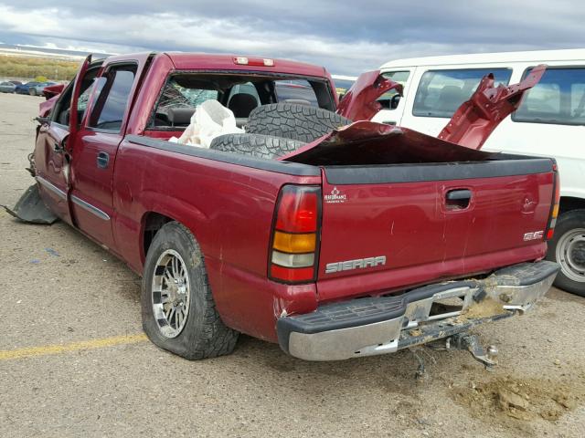 2GTEC13V471171035 - 2007 GMC NEW SIERRA BURGUNDY photo 3