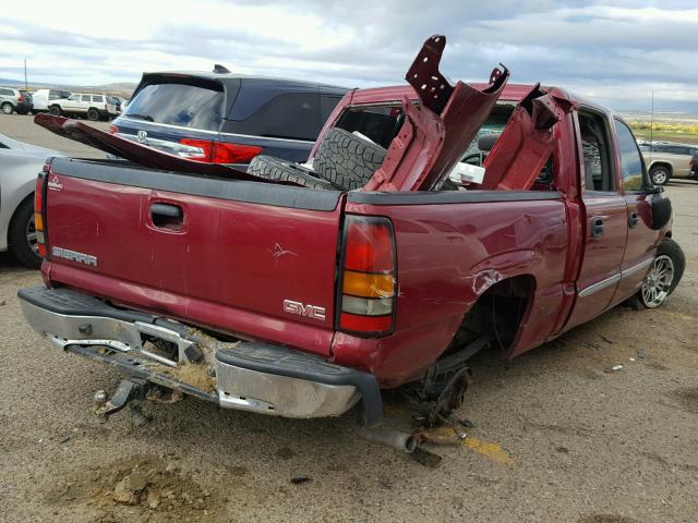 2GTEC13V471171035 - 2007 GMC NEW SIERRA BURGUNDY photo 4