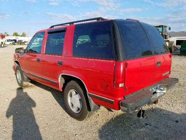 1GNEK13R0XJ345332 - 1999 CHEVROLET TAHOE K150 RED photo 3