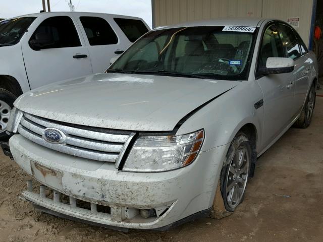 1FAHP24W68G155346 - 2008 FORD TAURUS SEL WHITE photo 2