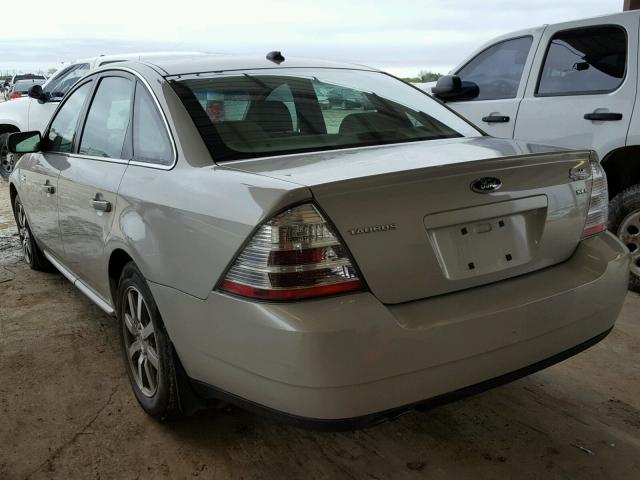 1FAHP24W68G155346 - 2008 FORD TAURUS SEL WHITE photo 3