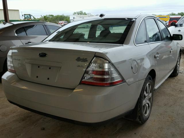 1FAHP24W68G155346 - 2008 FORD TAURUS SEL WHITE photo 4