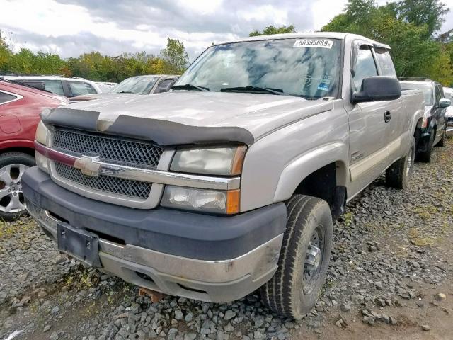 1GCHK29254E314099 - 2004 CHEVROLET SILVERADO SILVER photo 2