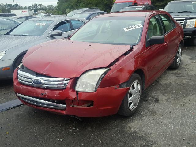 3FAFP06Z96R216956 - 2006 FORD FUSION S BURGUNDY photo 2