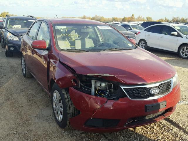 KNAFU4A28C5517511 - 2012 KIA FORTE EX RED photo 1