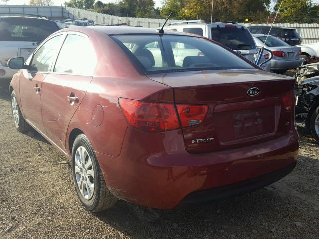 KNAFU4A28C5517511 - 2012 KIA FORTE EX RED photo 3