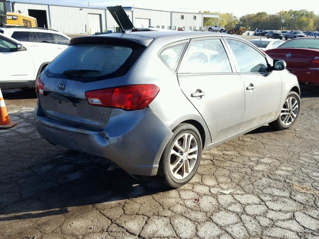 KNAFU5A25C5570799 - 2012 KIA FORTE EX BROWN photo 4