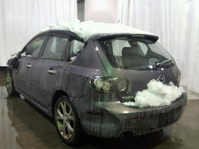 JM1BK343981145472 - 2008 MAZDA 3 HATCHBAC GRAY photo 3
