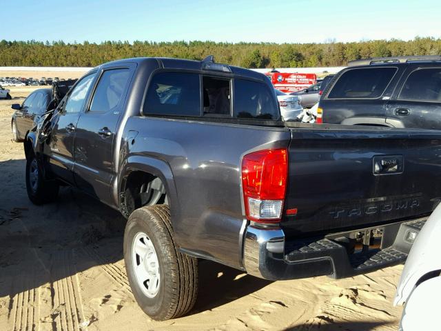 5TFAX5GN5HX096774 - 2017 TOYOTA TACOMA DOU GRAY photo 3