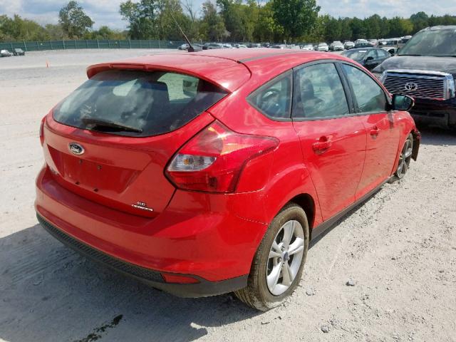 1FADP3K29EL255576 - 2014 FORD FOCUS SE RED photo 4