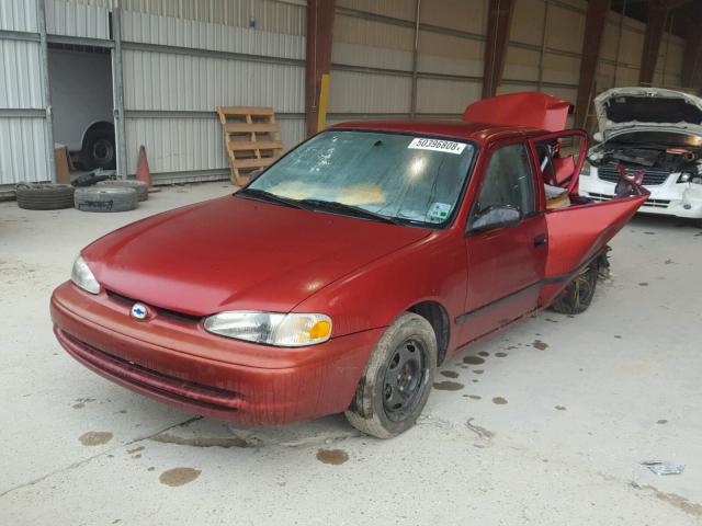 1Y1SK528X1Z430470 - 2001 CHEVROLET GEO PRIZM RED photo 2