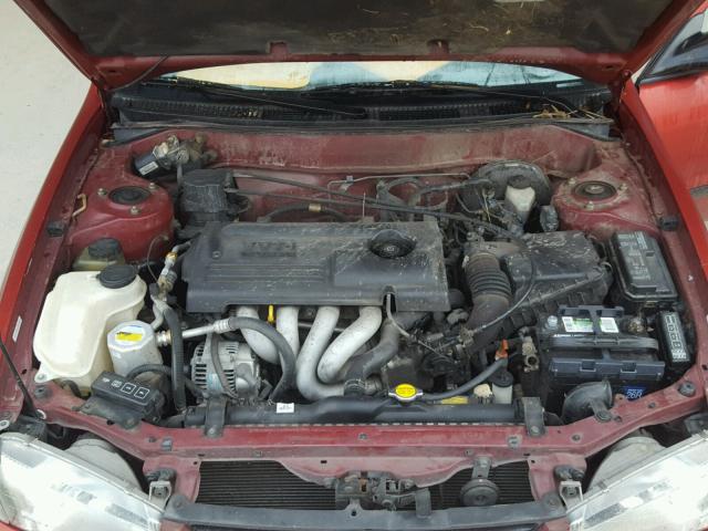 1Y1SK528X1Z430470 - 2001 CHEVROLET GEO PRIZM RED photo 7