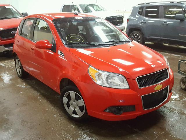 KL1TD6DE2AB102102 - 2010 CHEVROLET AVEO LS RED photo 1