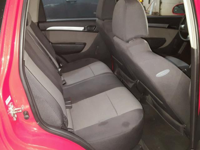 KL1TD6DE2AB102102 - 2010 CHEVROLET AVEO LS RED photo 6
