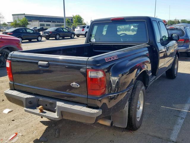 1FTYR14U84PB57185 - 2004 FORD RANGER SUP BLACK photo 4