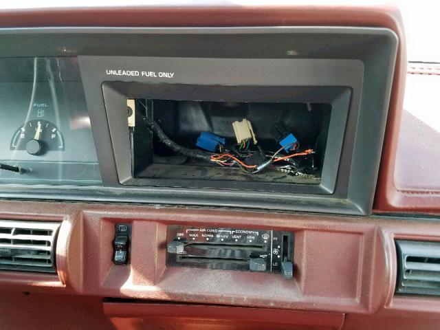 1G3AL54N6N6423880 - 1992 OLDSMOBILE CUTLASS CI MAROON photo 9