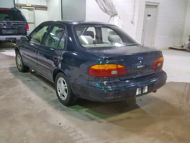 1Y1SK5285XZ435357 - 1999 CHEVROLET GEO PRIZM მწვანე ფოტო 3
