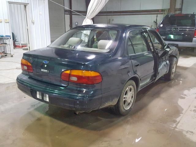 1Y1SK5285XZ435357 - 1999 CHEVROLET GEO PRIZM მწვანე ფოტო 4
