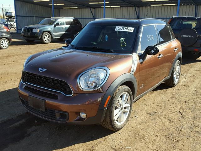 WMWZC5C55DWM15625 - 2013 MINI COOPER S C BROWN photo 2