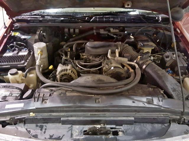 1GNCS13W1V2194991 - 1997 CHEVROLET BLAZER MAROON photo 7