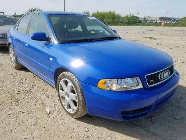 WAURD68D81A133913 - 2001 AUDI S4 2.7 QUA BLUE photo 1