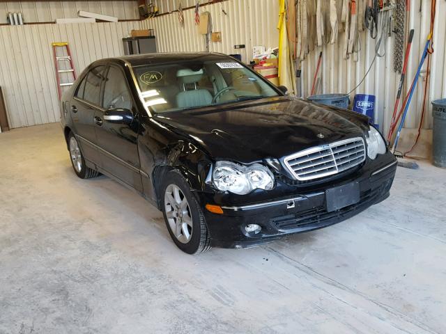 WDBRF54H57F874840 - 2007 MERCEDES-BENZ C 280 BLACK photo 1