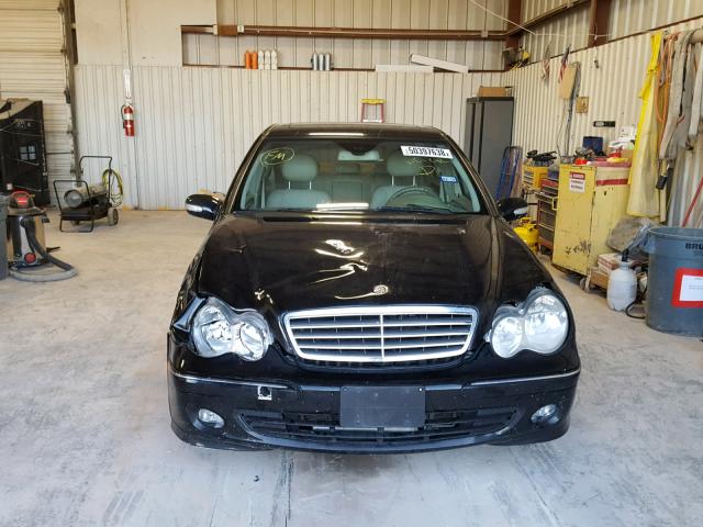 WDBRF54H57F874840 - 2007 MERCEDES-BENZ C 280 BLACK photo 9