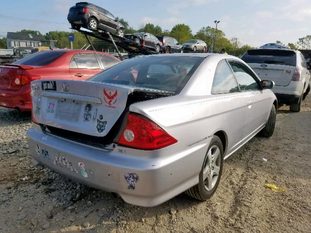 1HGEM22955L063510 - 2005 HONDA CIVIC EX SILVER photo 4