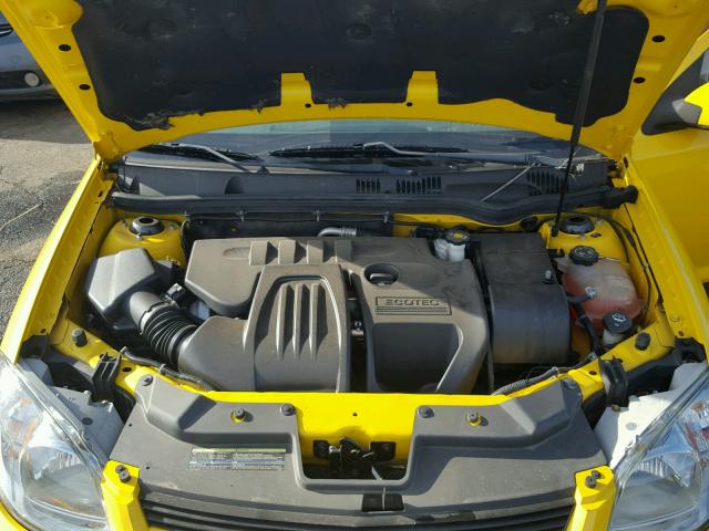 1G1AT18H797167125 - 2009 CHEVROLET COBALT LT YELLOW photo 7