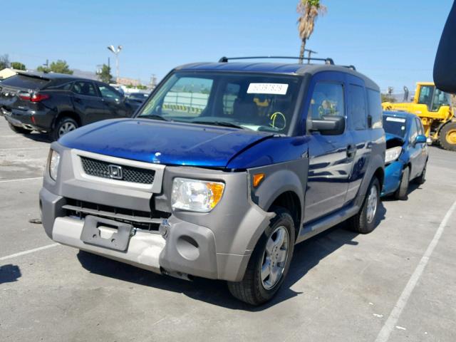 5J6YH28665L009639 - 2005 HONDA ELEMENT EX BLUE photo 2