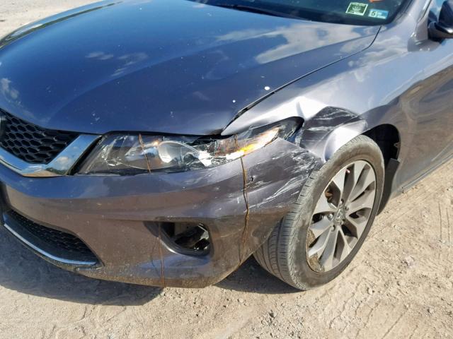 1HGCT1B82DA001925 - 2013 HONDA ACCORD EXL GRAY photo 9