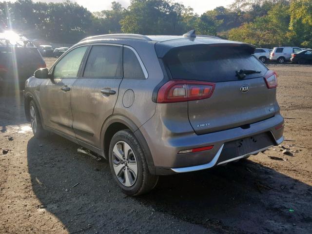 KNDCC3LC7J5125061 - 2018 KIA NIRO EX GRAY photo 3