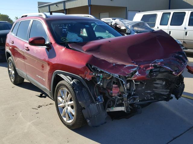 1C4PJLDB6EW222278 - 2014 JEEP CHEROKEE L BURGUNDY photo 1