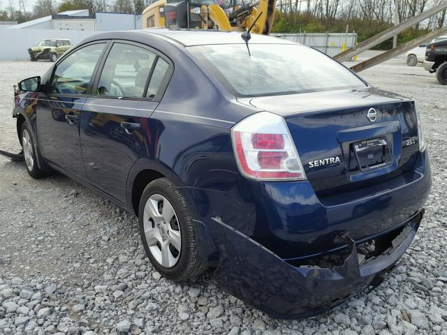 3N1AB61E27L638519 - 2007 NISSAN SENTRA 2.0 BLUE photo 3