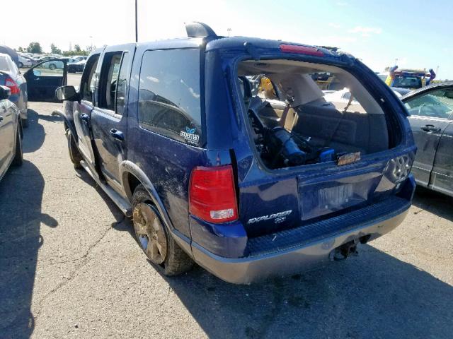 1FMZU73W55UB90393 - 2005 FORD EXPLORER X BLUE photo 3