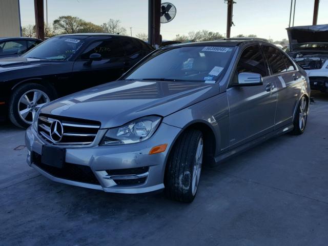 WDDGF4HB5EG252261 - 2014 MERCEDES-BENZ C250 GRAY photo 2