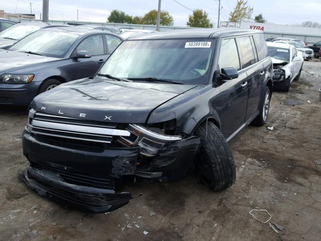 2FMHK6D87EBD24175 - 2014 FORD FLEX LIMIT BLACK photo 2