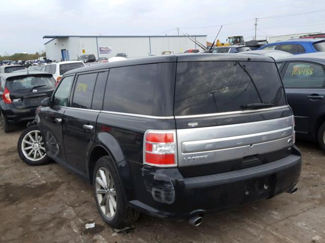 2FMHK6D87EBD24175 - 2014 FORD FLEX LIMIT BLACK photo 3