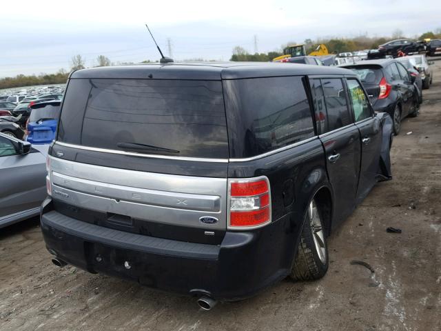 2FMHK6D87EBD24175 - 2014 FORD FLEX LIMIT BLACK photo 4