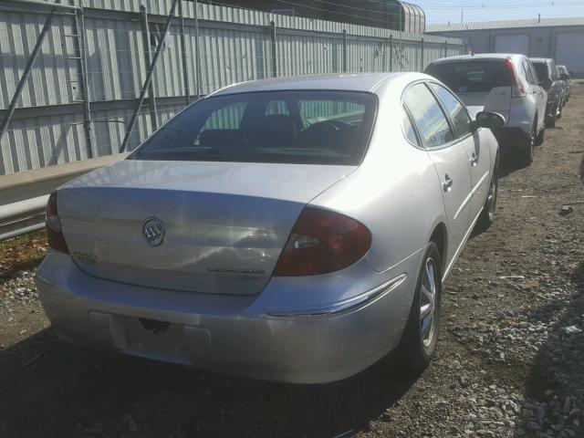 2G4WD532751348815 - 2005 BUICK LACROSSE C SILVER photo 4