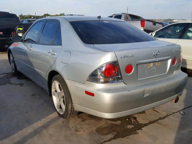 JTHBD182X10031510 - 2001 LEXUS IS 300 SILVER photo 3